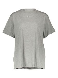 Nike Koszulka "Essential Swoosh" w kolorze szarym rozmiar: L. Szare bluzki Nike, l, bez wzorów, bez kołnierzyka, bez ramiączek. Za 105,38 zł.