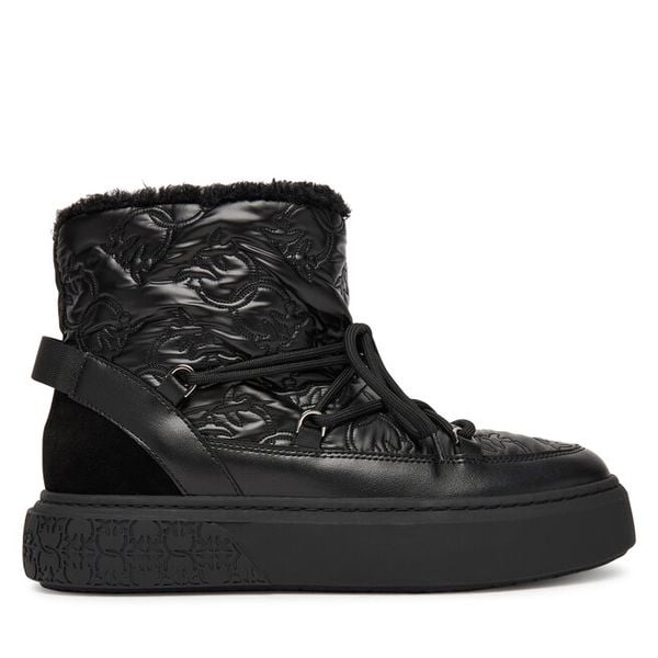 Śniegowce PINKO. Czarne buty zimowe Pinko, bez obcasa, bez zapięcia. Za 959,99 zł.