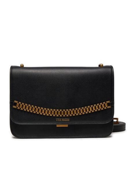 Steve Madden Torebka SM13001392 B-G Czarny. Czarne listonoszki Steve Madden, bez wzorów, ze skóry, bez dodatków. Za 319,99 zł.