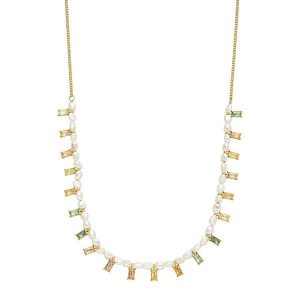 Purelei Purelei Naszyjnik Colorful Coral Naszyjniki 1 ct Damski. Białe naszyjniki Purelei, z cyrkonią, pozłacane. Za 194,59 zł.