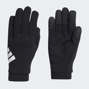 Tiro League Fieldplayer Gloves. Białe rękawiczki ADIDAS, bez wzorów, z materiału. Za 101,00 zł.