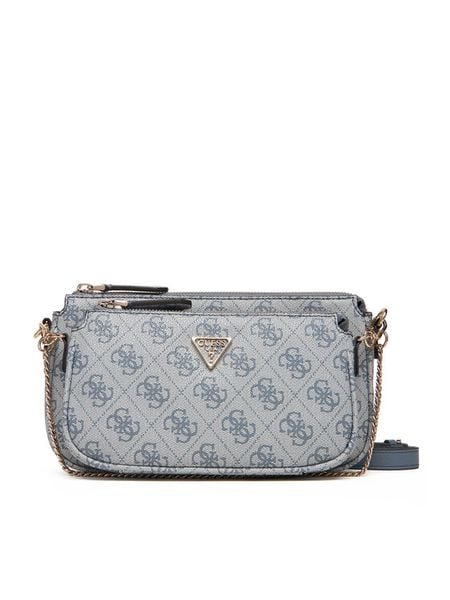 Guess Torebka Noelle II Mini HWBG96 72710 Niebieski. Niebieskie listonoszki Guess, z aplikacjami, ze skóry, bez dodatków. Za 339,99 zł.