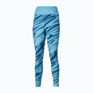 Legginsy do biegania damskie Mizuno 7/8 Printed. Niebieskie legginsy Mizuno, bez wzorów, z elastanu. Za 149,99 zł.