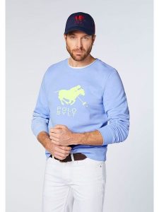 Polo Sylt Bluza w kolorze błękitnym rozmiar: 3XL. Niebieskie bluzy Polo Sylt, xl, bez wzorów, bez kaptura. Za 70,24 zł.