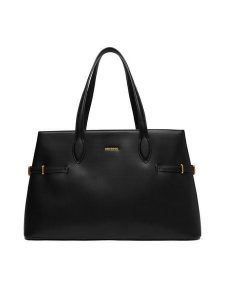 GINO ROSSI Torebka C-LDA9204 Czarny. Czarne shopper bag Gino Rossi, bez wzorów, ze skóry, bez dodatków. Za 279,99 zł.