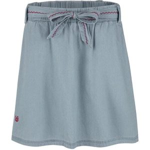 Stylowa spódnica damska z miękkiego bawełny - idealna na lato. Fioletowe spódnice GALEO, na lato, bez wzorów, z bawełny, eleganckie. Za 158,99 zł.