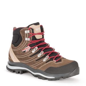 Buty sportowe trekkingowe damskie Aku Alterra Gore-tex skóra wysokie. Brązowe buty trekkingowe Aku, z gore-texu, bez zapięcia. Za 549,00 zł.