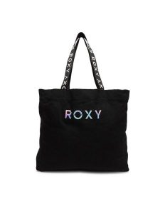 Roxy Torba ROXY-ACCCS-15-SS2025 Czarny. Czarne shopper bag Roxy, bez wzorów, z materiału, bez dodatków. Za 119,99 zł.