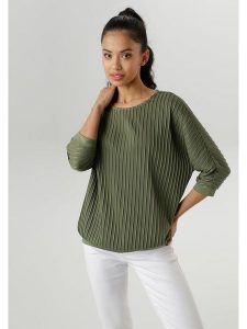 Aniston Koszulka w kolorze oliwkowym rozmiar: 44. Brązowe bluzki Aniston, bez wzorów, bez kołnierzyka, bez ramiączek. Za 48,16 zł.