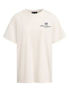 Bench Koszulka "Taja" w kolorze kremowym rozmiar: 42. Brązowe bluzki Bench, bez wzorów, z bawełny, bez kołnierzyka, bez ramiączek. Za 87,81 zł.