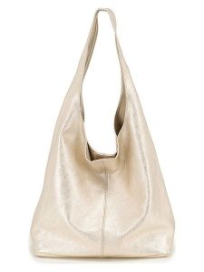 Anna Morellini Skórzany shopper bag "Terracina" w kolorze złotym - 32 x 32 x 16 cm rozmiar: onesize. Żółte shopper bag Anna Morellini, bez wzorów, z materiału, na ramię, bez dodatków. Za 214,95 zł.