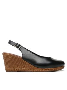 Lasocki Sandały WI23-2282-11 Czarny. Czarne sandały Lasocki, bez wzorów, ze skóry, bez obcasa, na koturnie, bez zapięcia. Za 189,99 zł.