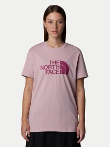 The North Face T-Shirt Easy NF0A8A6G Różowy Loose Fit. Czerwone t-shirty The North Face, m, bez wzorów, z bawełny, bez kołnierzyka, bez ramiączek. Za 129,99 zł.