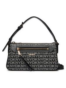 DKNY Torebka Bryant Ave Tz Demi C R42HYE18 Czarny. Czarne torebki klasyczne DKNY, bez wzorów, ze skóry, bez dodatków. Za 419,99 zł.