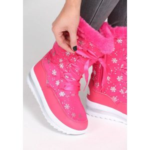 Fuksjowe Śniegowce Contents. Buty zimowe marki Born2be. Za 69,99 zł.