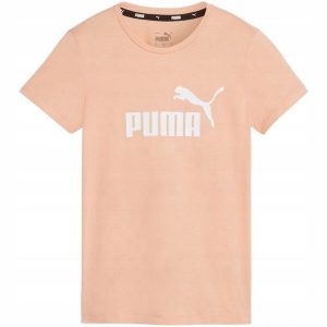 Damska Koszulka Z Logo Essential. Brązowe bluzki Puma, bez wzorów, sportowe, bez kołnierzyka, bez ramiączek. Za 120,99 zł.