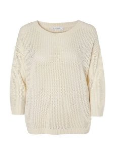 TATUUM Sweter "Arles" w kolorze kremowym rozmiar: XL. Brązowe swetry oversize Tatuum, xl, bez wzorów, ze splotem, bez ramiączek. Za 166,88 zł.