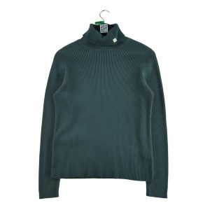 Second life - Szara sweter z golfem dla kobiet - Stan bardzo dobry. Szare golfy Ralph Lauren, bez wzorów. Za 118,40 zł.