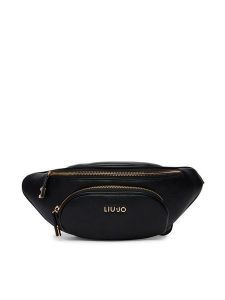 Liu Jo Nerka AA6213 E1012 Czarny. Czarne nerki i saszetki Liu Jo, bez wzorów, ze skóry. Za 519,99 zł.