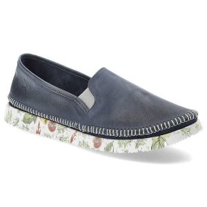 Niebieskie Wygodne Półbuty Maciejka Modne Buty Damskie. Niebieskie półbuty Maciejka, na wiosnę, bez wzorów, z gumy, bez obcasa, bez zapięcia. Za 263,99 zł.