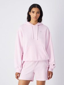 Champion Bluza w kolorze jasnoróżowym rozmiar: S. Różowe bluzy Champion, s, bez wzorów, z kapturem. Za 127,35 zł.