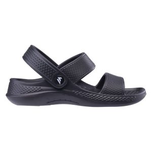 Sandały Martes Essentials Sand 92800598430 czarne. Czarne sandały bez wzorów, bez obcasa, bez zapięcia. Za 80,59 zł.