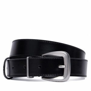 Pasek Damski Calvin Klein. Czarne paski Calvin Klein, bez wzorów. Za 249,99 zł.