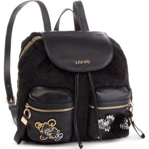 Plecak LIU JO - M Backpack Brentas N68062 E0412 Nero 22222. Czarne plecaki marki Liu Jo. W wyprzedaży za 419,00 zł.