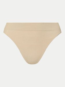 LAUREN RALPH LAUREN Stringi 4L0010 Beżowy. Brązowe stringi Lauren Ralph Lauren, bez wzorów, z syntetyku. Za 59,99 zł.