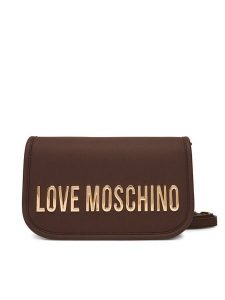 LOVE MOSCHINO Torebka JC4028PP1NKD0301 Brązowy. Brązowe listonoszki LOVE MOSCHINO, bez wzorów, ze skóry, bez dodatków. Za 589,99 zł.