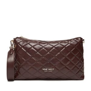 Torebka Nine West. Brązowe listonoszki Nine West, bez wzorów, bez dodatków. Za 179,99 zł.