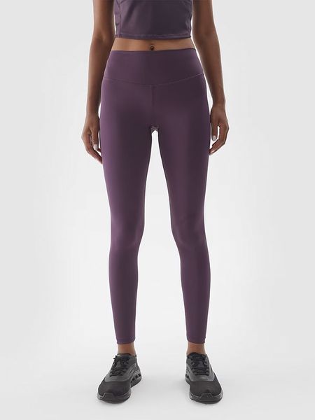 4F Legginsy sportowe w kolorze fioletowym rozmiar: XS. Różowe legginsy 4f, bez wzorów, z materiału. Za 43,68 zł.
