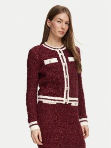 Guess Kardigan W6BR75 Z1764 Bordowy Regular Fit. Czerwone kardigany Guess. Za 474,99 zł.