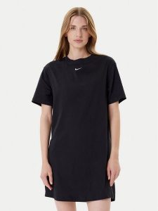Nike Sukienka codzienna DV7882 Czarny Relaxed Fit. Czarne kombinezony Nike, s, bez wzorów, z bawełny, bez kołnierzyka, bez ramiączek. Za 229,99 zł.