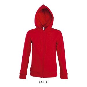 Bluza damska z kapturem Sol's Seven. Czerwone bluzy SOL'S, s, bez wzorów, z kapturem. Za 218,00 zł.