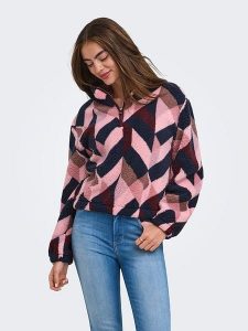 ONLY Bluza polarowa ze wzorem rozmiar: XS. Bluzy ONLY, xs, bez wzorów, z polaru, bez kaptura. Za 149,95 zł.