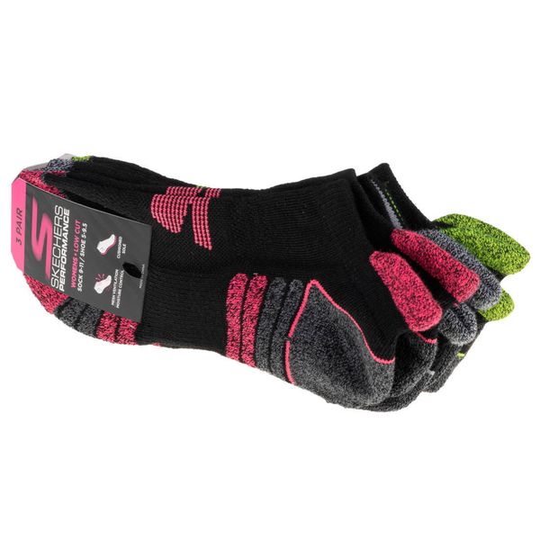 Skechers 3pk Womens Perf Grey Color Pop, damskie, Fitness, skarpetki, Czarne. Czarne skarpetki Skechers, bez wzorów, z poliesteru. Za 59,99 zł.