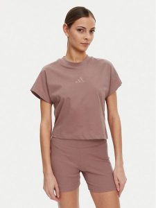 Adidas T-Shirt ALL SZN JJ1237 Różowy Regular Fit. Czerwone t-shirty ADIDAS, xs, bez wzorów, z bawełny, bez kołnierzyka, bez ramiączek. Za 89,99 zł.