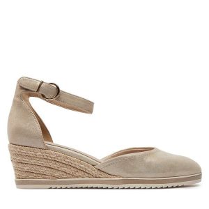 Espadryle Tamaris. Żółte espadryle Tamaris, bez wzorów, bez obcasa. Za 359,99 zł.