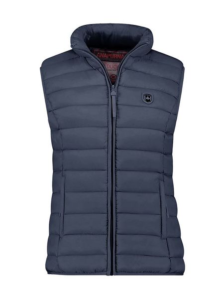 ANAPURNA Kamizelka pikowana "Vakitalana" w kolorze granatowym rozmiar: L. Niebieskie kamizelki ANAPURNA, l, bez wzorów, bez kołnierzyka, bez ramiączek, bez kaptura. Za 100,99 zł.