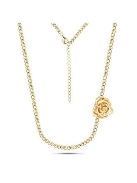 DI GIORGIO Pozłacany naszyjnik z elementem ozdobnym - dł. 40 cm rozmiar: onesize. Żółte naszyjniki DI GIORGIO, pozłacane. Za 305,29 zł.