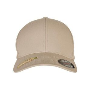 Czapka Z Daszkiem Z Poliestru Z Recyklingu. Brązowe czapki FLEXFIT, bez wzorów. Za 84,99 zł.