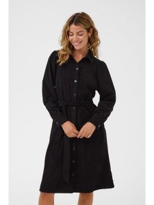 Kaffe Sukienka w kolorze czarnym rozmiar: 42. Czarne sukienki Kaffe, na co dzień, bez wzorów, z tkaniny, bez kołnierzyka, bez ramiączek, midi, proste. Za 152,99 zł.