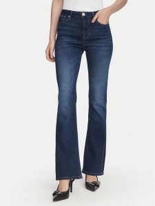 Guess Jeansy W6YA0L D1335 Granatowy Boot Fit. Niebieskie jeansy Guess, z aplikacjami, z jeansu. Za 524,99 zł.