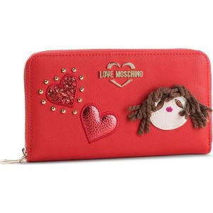 Duży Portfel Damski LOVE MOSCHINO - JC5600PP17LF0500 Rosso. Portfele marki LOVE MOSCHINO. W wyprzedaży za 299,00 zł.