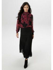 Aniston Spódnica w kolorze czarnym rozmiar: 46. Czarne spódnice Aniston, na co dzień, bez wzorów, midi. Za 121,80 zł.