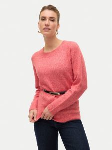 Vero Moda Sweter Doffy 10201022 Różowy Regular Fit. Czerwone swetry klasyczne Vero Moda, xl, z syntetyku, bez kołnierzyka. Za 119,99 zł.
