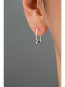 Lodie Silver Srebrne kolczyki-kreole rozmiar: onesize. Szare kolczyki Lodie Silver, srebrne. Za 47,71 zł.