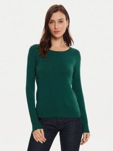 Tatuum Sweter Tessini T2417.090B Zielony Slim Fit. Zielone swetry klasyczne Tatuum, xl, z wiskozy, bez kołnierzyka. Za 129,99 zł.