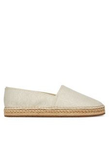 Calvin Klein Espadryle Flat Espadrille - Jacq HW0HW02467 Écru. Espadryle Calvin Klein, bez wzorów, z materiału, bez obcasa. Za 209,99 zł.
